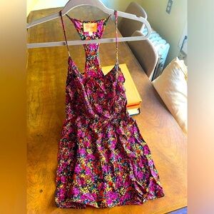 Parker floral silk minidress